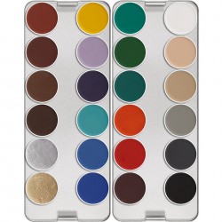 Kryolan palette Aquacolor 24 couleurs