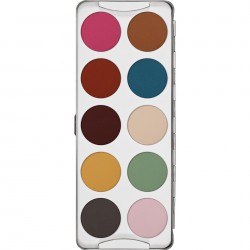 Kryolan palette eye shadow 10 couleurs