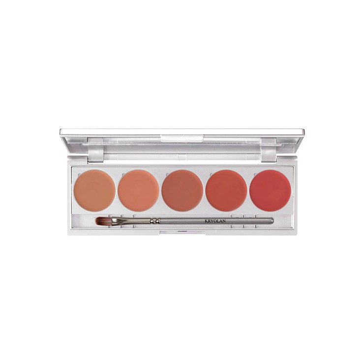 Kryolan palette rouge à lèvres 5 couleurs