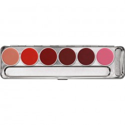 Kryolan palette rouge à lèvres 6 couleurs