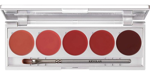 Kryolan palette rouge à lèvres 5 couleurs Couleur LRS 101