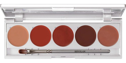 Kryolan palette rouge à lèvres 5 couleurs Couleur LRS 111