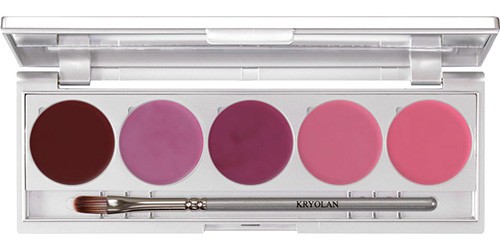 Kryolan palette rouge à lèvres 5 couleurs Couleur LRS 141