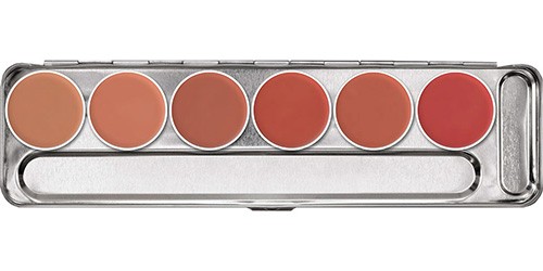 Kryolan palette rouge à lèvres 6 couleurs Couleur 1