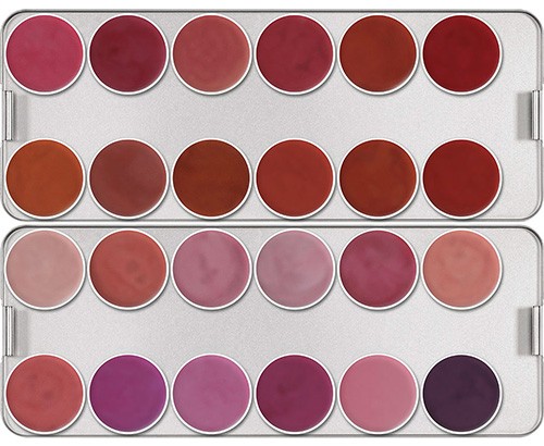 Kryolan palette rouge à lèvres 24 couleurs Couleur Pearl