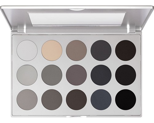 kryolan palette Eye Shadow avec miroir 15 couleurs Couleur Palette Smokey Grey